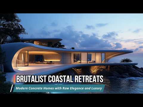 Brutalist Coastal Retreats Modern Concrete Homes with Raw Elegance and Luxury