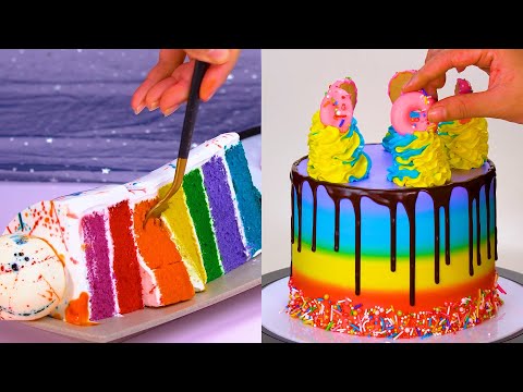 Most Satisfying Cake Decorating Tutorials | So Yummy Colorful Cake Hacks Ideas | Yummy Cake Hacks