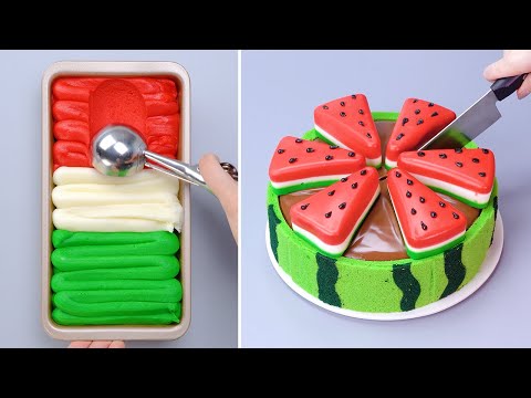 🍉 So Tasty Delicious WATERMELON Cake Recipes | Satisfying Cake Decorating Recipes | So Yummy