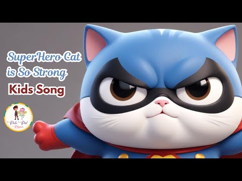 SuperHero Cat is Strong | Fun Kids Song | Nursery Rhyme | Polo Pal Rhymes #nurseryrhymes #kidsvideo