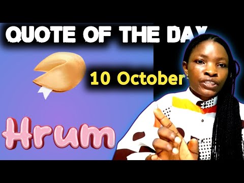 HRUM Airdrop: Quote of The Day October 10