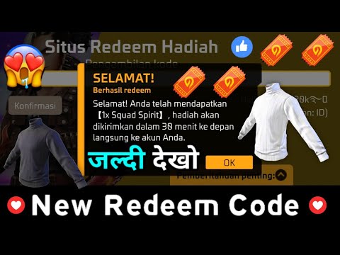 Indonesia Server New Redeem Code Today 😋 || Garena Free Fire