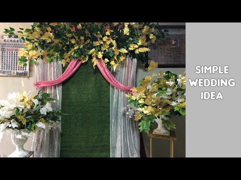 Simple Wedding Backdrop | DIY