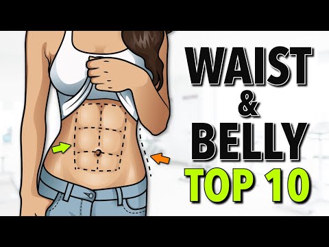 Top 10 Standing Exercises for a Small Waist and Flat Belly (2 ROUNDS)