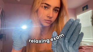 ASMR face and eye exam✨(light triggers, follow my instructions, latex gloves)