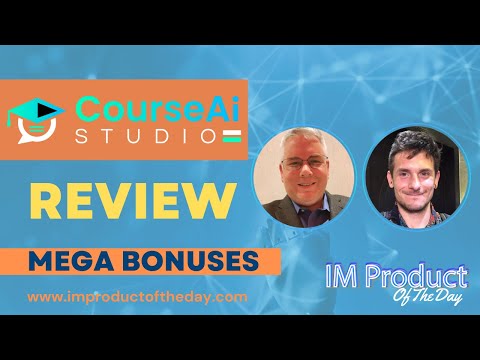 CourseAI Studio Review + Award-Winning Bonuses To Make It Work FASTER (Worth $997)!