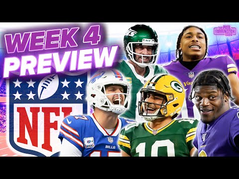 NFL Week 4 Predictions: Vikings-Packers CLASH , Bills or Ravens? Broncos-Jets, Bengals MUST WIN