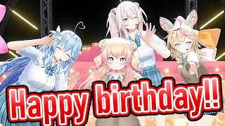 Everyone at NepoLabo went wild on Nene's birthday!【Hololive/English subtitles】