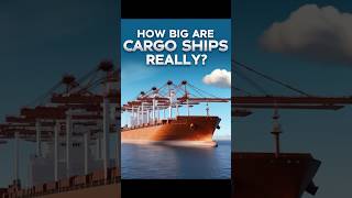 How Big Are Cargo Ships Really? #maritime #lifeatsea #maritimelife #facts #shipnavigation #ship