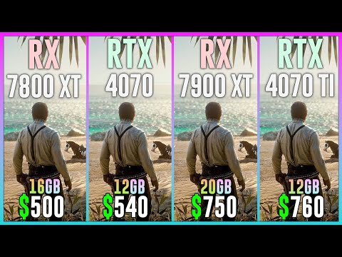 RX 7800 XT vs RTX 4070 vs RX 7900 XT vs RTX 4070 TI - Test in 20 Games