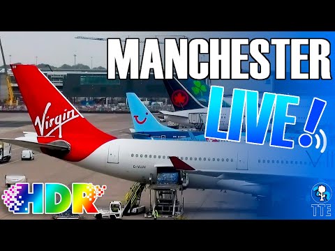 Manchester Airport Live in HDR! Stunning Close Up GROUND OPS! #planespotting #manchesterairportlive