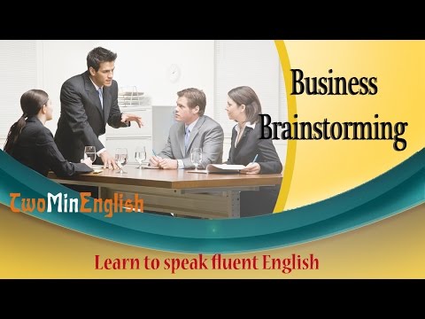 Business Brainstorming - English lesson