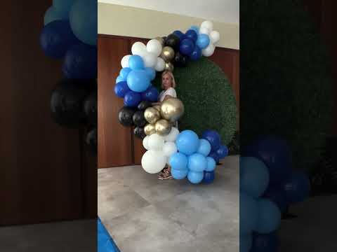 How to train your dragon birthday decor | birthday balloons | balloon garland | Round grass wall