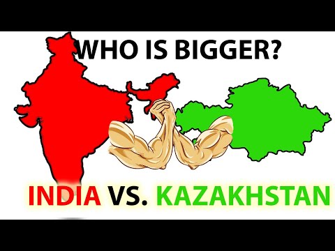 Who is bigger, INDIA vs. KAZAKHSTAN! True Size of INDIA vs. KAZAKHSTAN comparison!