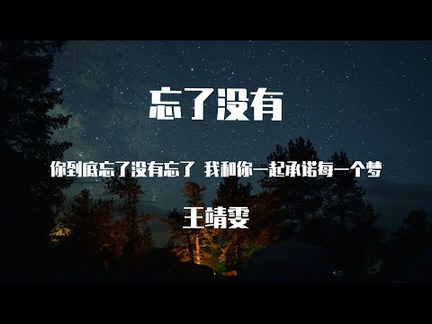 王靖雯 -忘了没有【動態歌詞】「你到底忘了没有 我和你一起承诺每一个梦」♪Lyrics Video♪