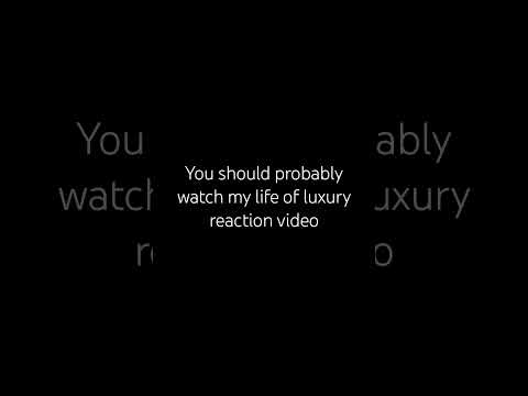 Watch my life of luxury video plz #scary #reactionvideo #funny #subscribe