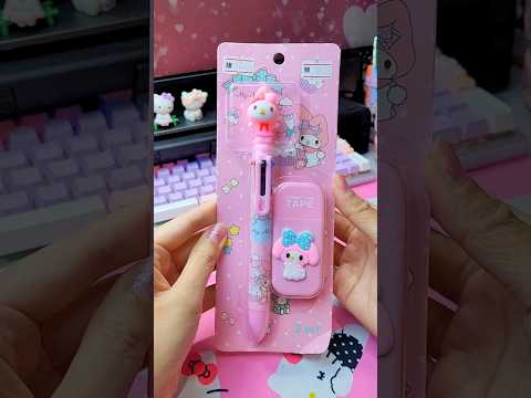 My Melody Stationery Set ASMR 💗 #schoolsupplies #sanrio