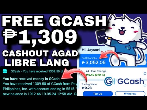 FREE GCASH ₱1,309 CASHOUT AGAD! LEGIT APP SA GCASH | LEGIT EARNING APP 2024 GCASH