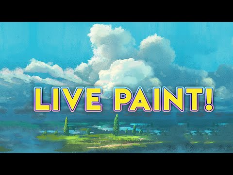 Procreate LIVE Painting session Village🏘️