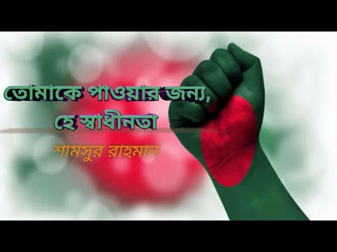 তোমাকে পাওয়ার জন্য, হে স্বাধীনতা ||বাংলা কবিতা আবৃত্তি Lyrics || Tomake Paowar Jonno He Shadhinota