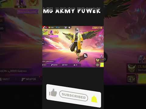 MG ARMY POWER 😱😱#viral #freefire #shortvideo #back2backgaming #like4like