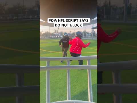 POV: NFL SCRIPT SAYS DON’T BLOCK.. #nfl #funny #shorts