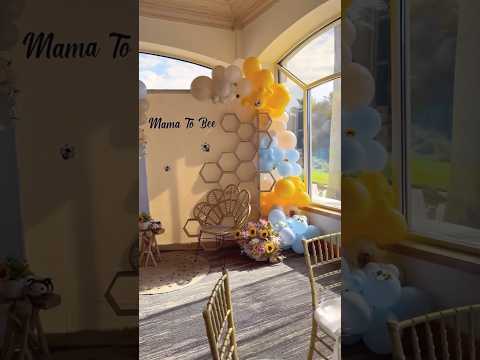 Collapsible in 3 pieces Honeycomb | Mama to Bee Baby Shower #honeycombdiy #balloondecor