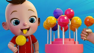 Lollipop Colors Song + Finger Family Song | BabaSharo Kids Songs & Nursery Rhymes