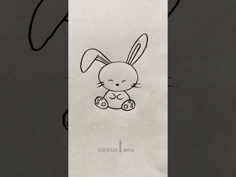 How To Draw a rabbit Cute Cartoon from its Shell - Easy Drawing Lesson