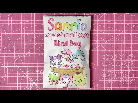 sanrio squishmallows blind bag 💕 tutorial | ASMR | sanriolve