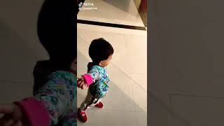 Baby Playing in shopping Mall #babyplaying #babyplay #babyplayingwithcycle #babyplaytime #baby #baba