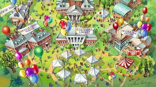 Campus Map Illustration for Colleges and Universities