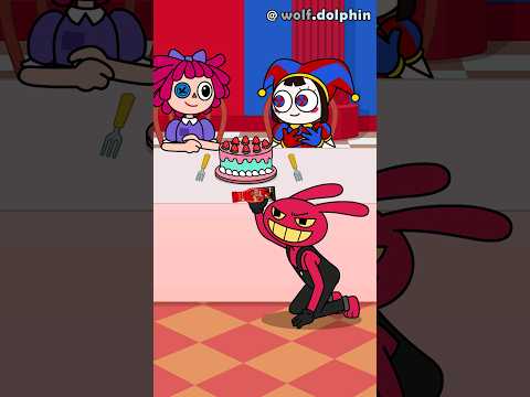 Evil Jax ruined the Cake (The Amazing Digital Circus) #funny #animation