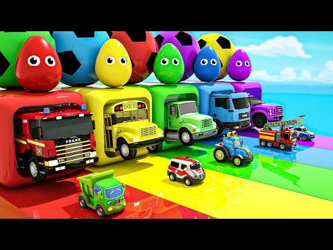 Baby Shark Wheels on the Bus and More! Soccer ball shaped wheels - Baby Nursery Rhymes & Kids Songs