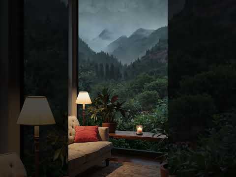 Reading Nook Rain Ambience 🌧️📖 #relax #rain #vibe #rainsounds #relaxing