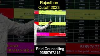 Rajasthan Cutoff 2024 | #neet2024 #cutoff #chandrahassir