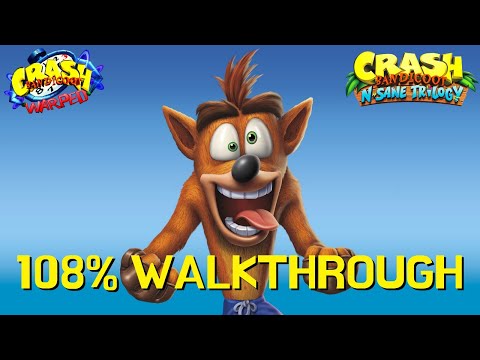 Crash Bandicoot 3 108% Walkthrough - N.Sane Trilogy (All Crystals, Gems & Relics)