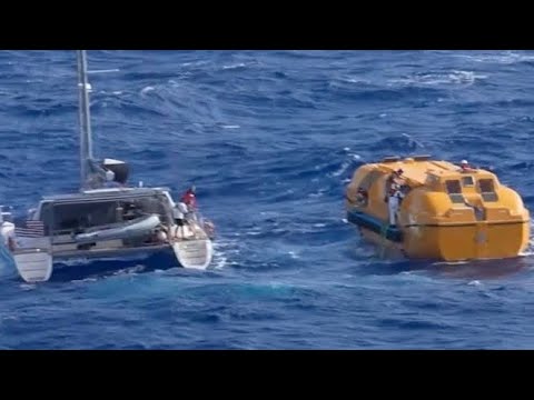 Disney Cruise Ship Rescues Four People from Sinking Catamaran Near Bermuda