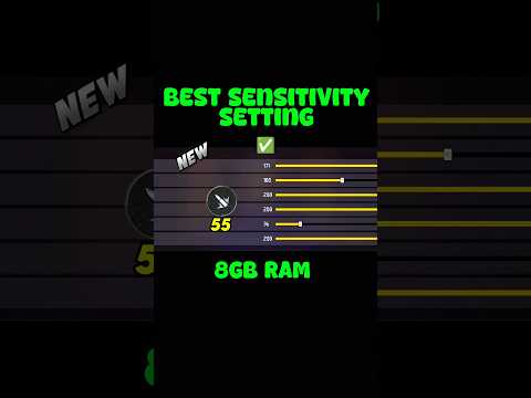 [8gb ram] best sensitivity setting for headshot 😤 free fire headshot setting |8gb ram ff sensitivity