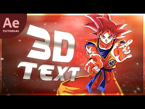 Xenoz's 3D Text - After Effect AMV Tutorial!