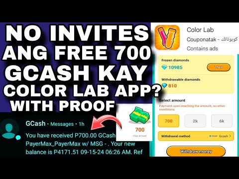 NO INVITES ANG FREE ₱700 GCASH SA COLOR LAB APP? + TIPS HOW TO REACH AND WITHDRAW DIRECT SA GCASH