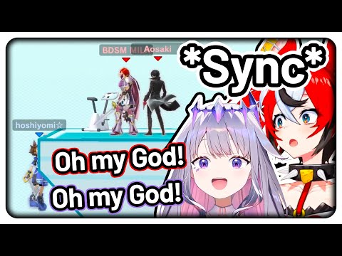 Bae and Biboo after watching this Hoshiyomi 1v2 comeback in Smash: *In Sync* 【Hololive EN】