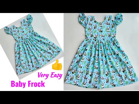 Baby frock cutting and stitching | Cold Sleeve Baby Frock cutting and stitching