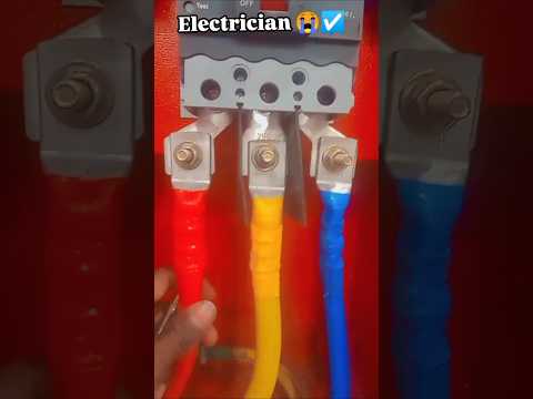 How to Breaker Connection Panel 😭👷 | Panel Connection Cable #shorts