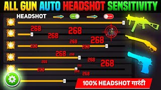 Free Fire Max Auto Headshot Trick 2024 Sensitivity | 2gb, 4gb, 6gb Ram Headshot Sensitivity Setting