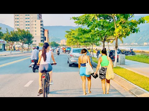 🚴 Da Nang Beach ● VIETNAM ● Cycling Along Da Nang Beaches 【🇻🇳 4K】