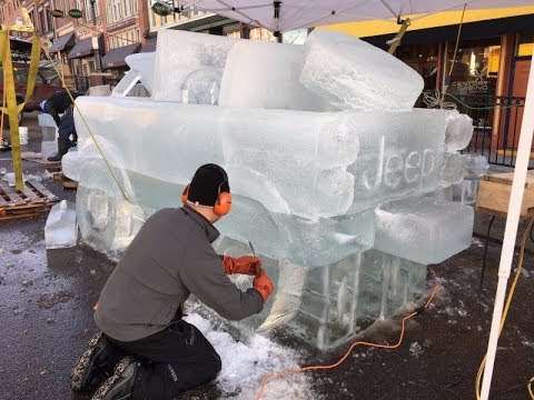 See Frozen Masterpieces at The Cripple Creek Ice Festival in Colorado