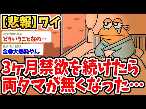 【2ch面白いスレ】禁欲生活を三ヶ月続けたら玉無しになってしまったwwww【ゆっくり解説】