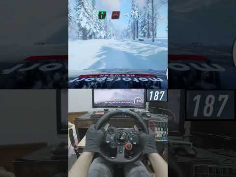 Racing in Snow #shorts #gaming #car #racing #fyp #viral