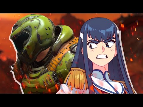 Satsuki asks The DOOM Slayer for help